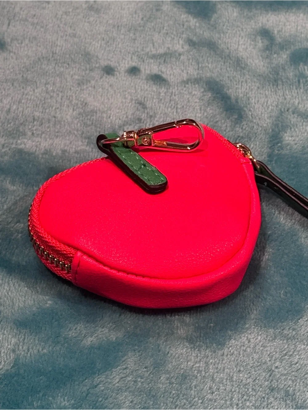Juicy Couture Strawberry Coin Purse - Red with Green Leaves
